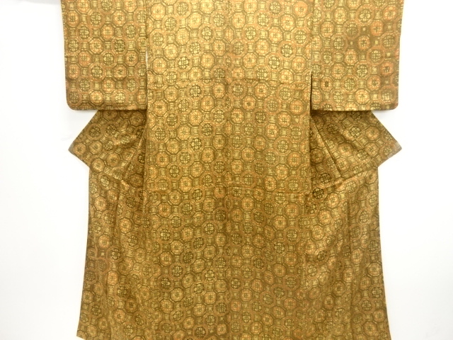JAPANESE KIMONO / KOMON / ABSTRACT FLOWER